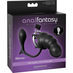 Pipedream Anal Fantasy Elite Ass-gasm Cock Blocker Πρωκτική Σφήνα Μαύρη PD4783-23