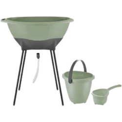 Baby Jem Μπανάκι Μωρού Elegant Green + Αξεσουάρ Μπάνιου 6τμχ