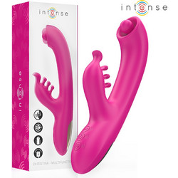 Intense Christina Vibrator Δονητής Rabbit 22.5cm Ροζ