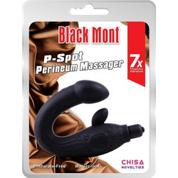 Chisa Novelties Black Mont P-Spot Perineum Πρωκτικός Δονητής για Μασάζ Προστάτη 24cm