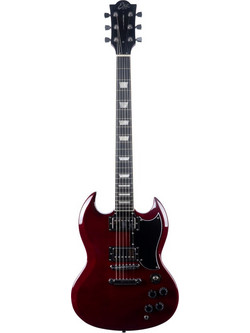 Eko Guitars Tribute 300 DV300 Ηλεκτρική Κιθάρα 4/4 Double Cut με Μαγνήτες HH Red
