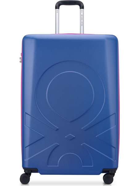 Delsey x Benetton Βαλίτσα Μεγάλη 76x50x32cm με 4 Ρόδες Μπλε