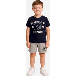Action Μαντουλίδης Παιδικό T-Shirt Κοντομάνικο Μαύρο M46051-04