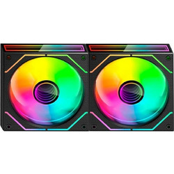 Mars Gaming MF-3DPROX2 Case Fan 120mm ARGB με Σύνδεση 3-Pin 4-Pin PWM 2τμχ Black
