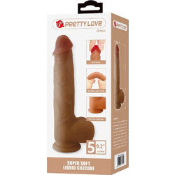 Pretty Love Orton 9.2" Ρεαλιστικό Dildo με Βεντούζα & Όρχεις 23.3cm Flesh