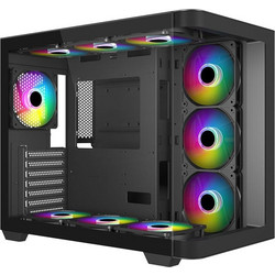 Supercase HallStatt 30A Black Gaming Midi Tower Κουτί Υπολογιστή με Πλαϊνό Παράθυρο