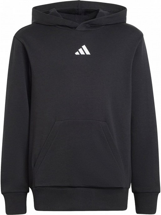 Adidas Παιδικό Φούτερ με Κουκούλα Μαύρο JC9772