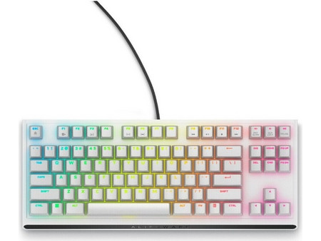 Dell Alienware AW420K Μηχανικό Gaming Πληκτρολόγιο TenKeyLess με Cherry MX Red Διακόπτες RGB White