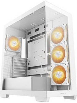 Deepcool CG580 4F V2 White Gaming Midi Tower Κουτί Υπολογιστή RGB με Πλαϊνό Παράθυρο