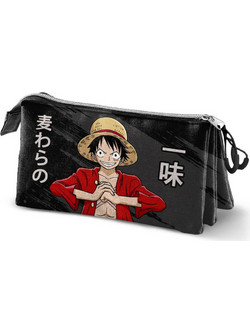 Karactermania One Piece Luffy Κασετίνα με 3 Θήκες Μαύρη 09478