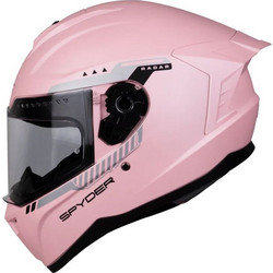 Spyder Radar Plain White Nude Pink Κράνος Μηχανής Full Face