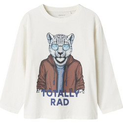 Name It Totally Rad Παιδικό T-Shirt Μακρυμάνικο Εκρού 13247256