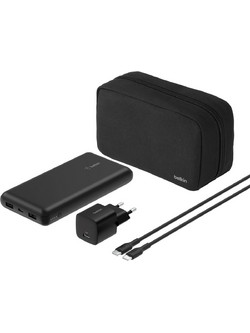 Belkin BoostCharge BU042kq Power Bank 20000mAh με 2 Θύρες USB-A & Θύρα USB-C Black