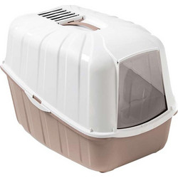 MPS Komoda Τουαλέτα Γάτας Κλειστή Μπεζ Λευκή Μ54xΠ39xΥ40cm
