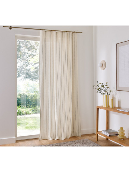 La Redoute Κουρτίνα Παραθύρου με Γάντζους 140x280 Ombra 351209416 Εκρού