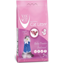 Van Cat Baby Powder Άμμος Γάτας Μπετονίτης με Άρωμα Πούδρα 5.9lt 51019