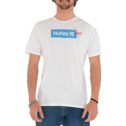 Hurley Ανδρικό Αθλητικό T-Shirt Λευκό MTS0029810-H100