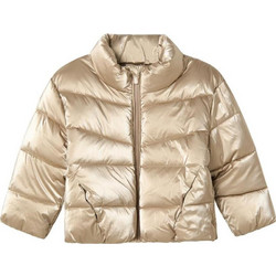 Name It Παιδικό Μπουφάν Χειμωνιάτικο Puffer Αντιανεμικό Χρυσό 13243662