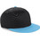 Beechfield Ανδρικό Καπέλο Jockey Snapback Υφασμάτινο Μαύρο Γαλάζιο B615917
