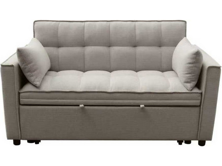 HomeMarkt Borg Διθέσιος Καναπές Κρεβάτι Μπεζ 142x94x78cm HM3289.03