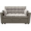 HomeMarkt Borg Διθέσιος Καναπές Κρεβάτι Μπεζ 142x94x78cm HM3289.03