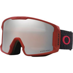 Oakley Line Miner L OO7070-H2 Μάσκα Σκι & Snowboard Ενηλίκων Κόκκινη με Φακό Καθρέπτη Aσημί
