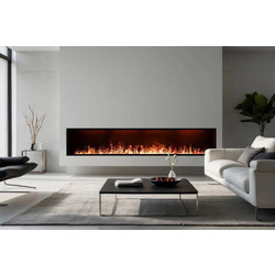 Faber Fire E-Slim 1200-450 Ηλεκτρικό Τζάκι Τοίχου 2000W Μ121xΥ80xΒ30cm