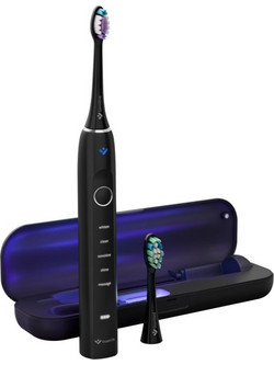 Truelife SonicBrush Clean70 UV Black Ηλεκτρική Οδοντόβουρτσα με Χρονομετρητή Αισθητήρα Πίεσης & Θήκη Ταξιδίου