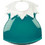Thermobaby Soft Arlequin Αδιάβροχη Σαλιάρα Πλαστική με Κουμπί 4m+ Πετρόλ
