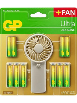Gp Super Alkaline AA + AAA + Fan 24τμχ