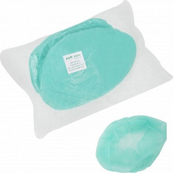 Bournas Medicals SoftCare Σκουφάκια Non Woven με Λάστιχο Πίσω Πράσινα 100τμχ
