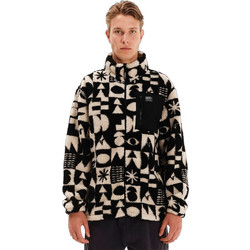 Emerson Ανδρική Ζακέτα Fleece με Φερμουάρ Μπεζ Μαύρη 252.EM290.429