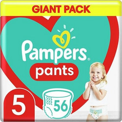 Pampers Pants Πάνες Βρακάκι No5 11-17kg 56τμχ
