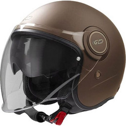 Garibaldi G21 Sunvisor Matt Coffee Κράνος Μηχανής Jet