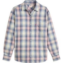 Levi's Μακρυμάνικο Γυναικείο Πουκάμισο Βαμβακερό Καρό Λιλά 003OZ-0003