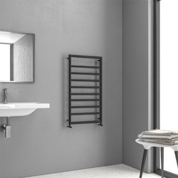 Karag Design 7 Πετσετοκρεμάστρα Μπάνιου Καλοριφέρ 900x500mm 288kcal/h Μαύρη