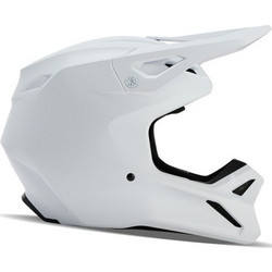 Fox Racing V1 Solid White Κράνος Μηχανής Motocross 1350gr