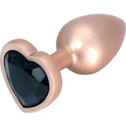 ToyJoy Happiness Time To Shine Πρωκτική Σφήνα Diamond Plug 7cm Μαύρη Χρυσή