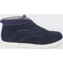Henry Cotton's Ανδρικά Μποτάκια Suede Navy Μπλε 161M774110