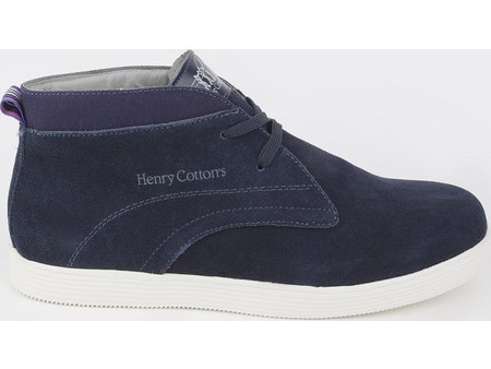Henry Cotton's Ανδρικά Μποτάκια Suede Navy Μπλε 161M774110