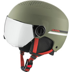 Alpina Zupo Hi-EPS Visor Q-Lite Παιδικό Κράνος Σκι & Snowboard Χακί