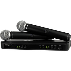 Shure BLX288E/SM58-H8E Σετ 2 Ασύρματα Μικρόφωνα Χειρός