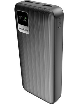 Maxlife MXPB-07 Power Bank 20000mAh με Θύρα USB-A & Θύρα USB-C Black