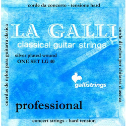 Galli LG40 Σετ 6 Χορδές Κλασικής Κιθάρας 29-45" Hard Tension