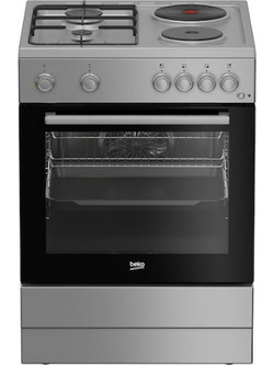 Beko FBE64010SDSL Κουζίνα Ηλεκτρική 66lt με Εστίες Αερίου & Ρεύματος 60cm