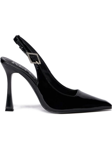 Replay Γόβες Slingback Δερμάτινες με Τακούνι Στιλέτο Μαύρες GWH3E.000.C0001S-003