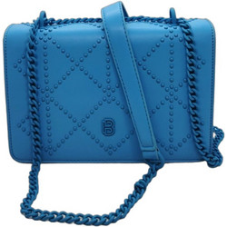 Bag to Bag Γυναικείο Τσαντάκι Χιαστί από Δερματίνη Μπλε με Αλυσίδα C128232