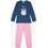 Pretty Baby Παιδική Πιτζάμα Βαμβακερή Χειμωνιάτικη Navy Μπλε Ροζ 64817