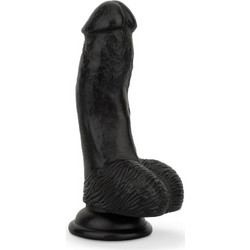 EasyToys Realistic Ρεαλιστικό Dildo με Βεντούζα & Όρχεις 13cm Μαύρο