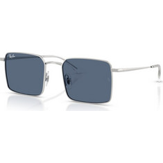 Ray-Ban RB3782 003/80 Ανδρικά Γυαλιά Ηλίου Τετράγωνα Μεταλλικά Ασημί με Μπλε Φακό